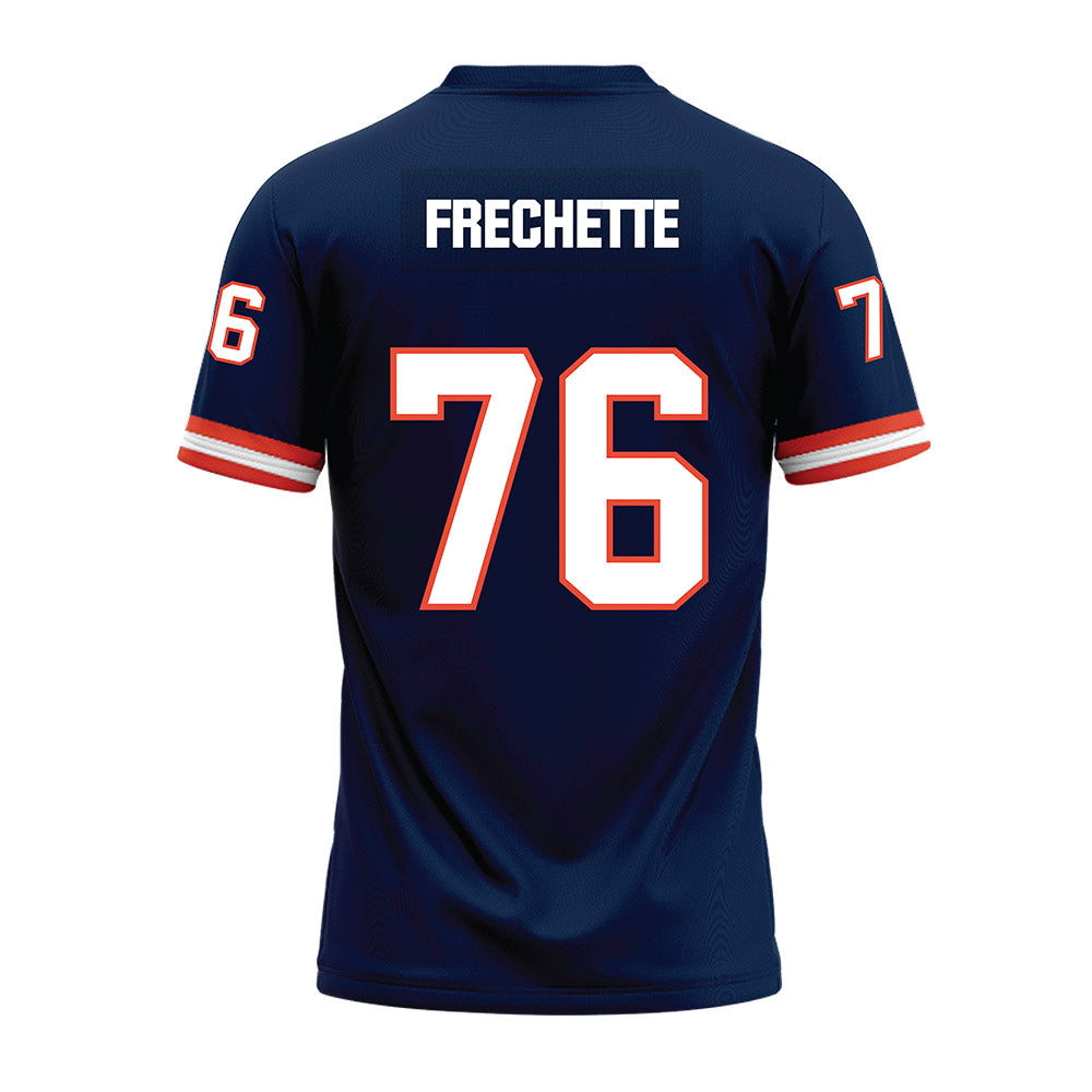 Illinois - NCAA Football : Dylan Frechette - Blue Premium Football Jersey-1