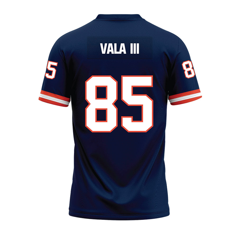 Illinois - NCAA Football : Will Vala III - Blue Premium Football Jersey-1