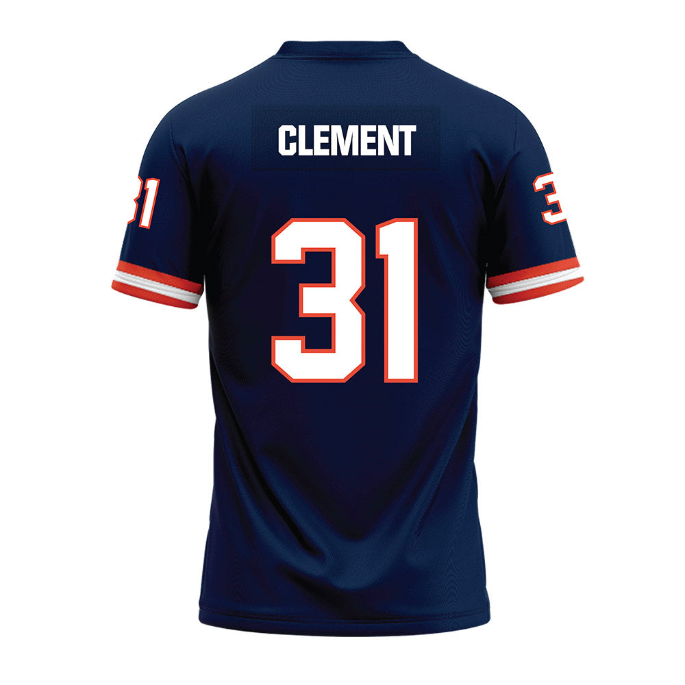 Illinois - NCAA Football : Murphy Clement - Blue Premium Football Jersey-1