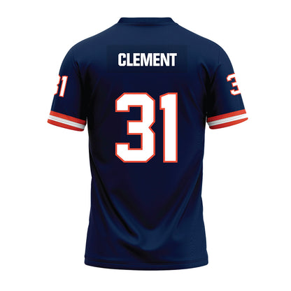 Illinois - NCAA Football : Murphy Clement - Blue Premium Football Jersey-1