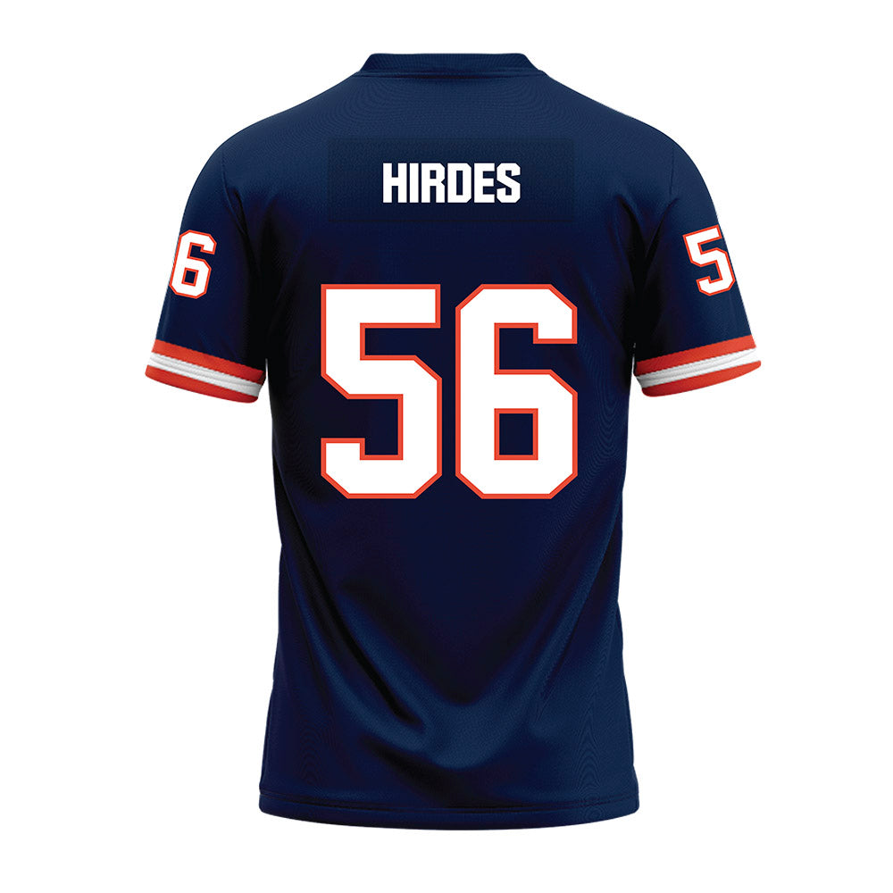 Illinois - NCAA Football : JJ Hirdes - Blue Premium Football Jersey-1