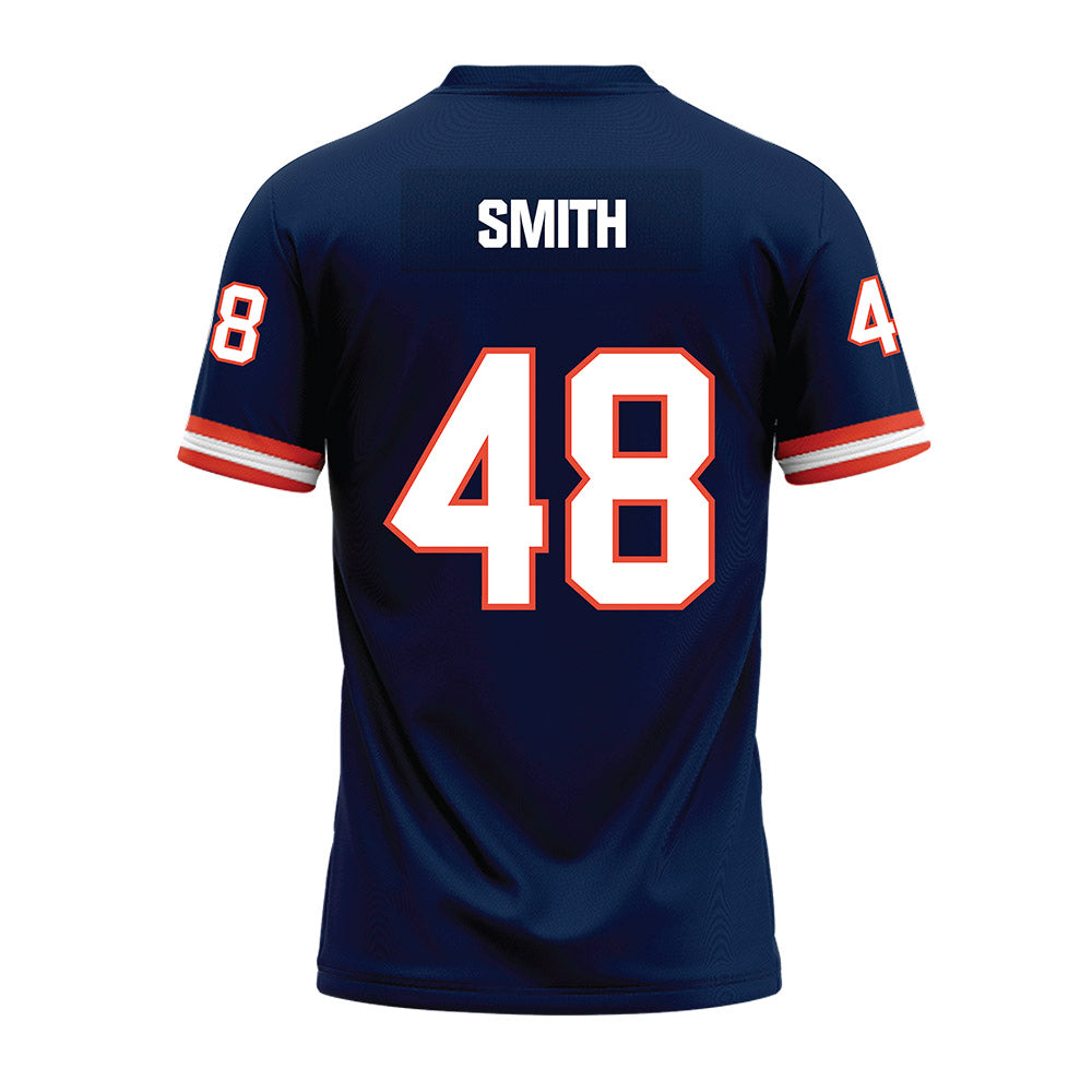 Illinois - NCAA Football : Carter Smith - Blue Premium Football Jersey-1