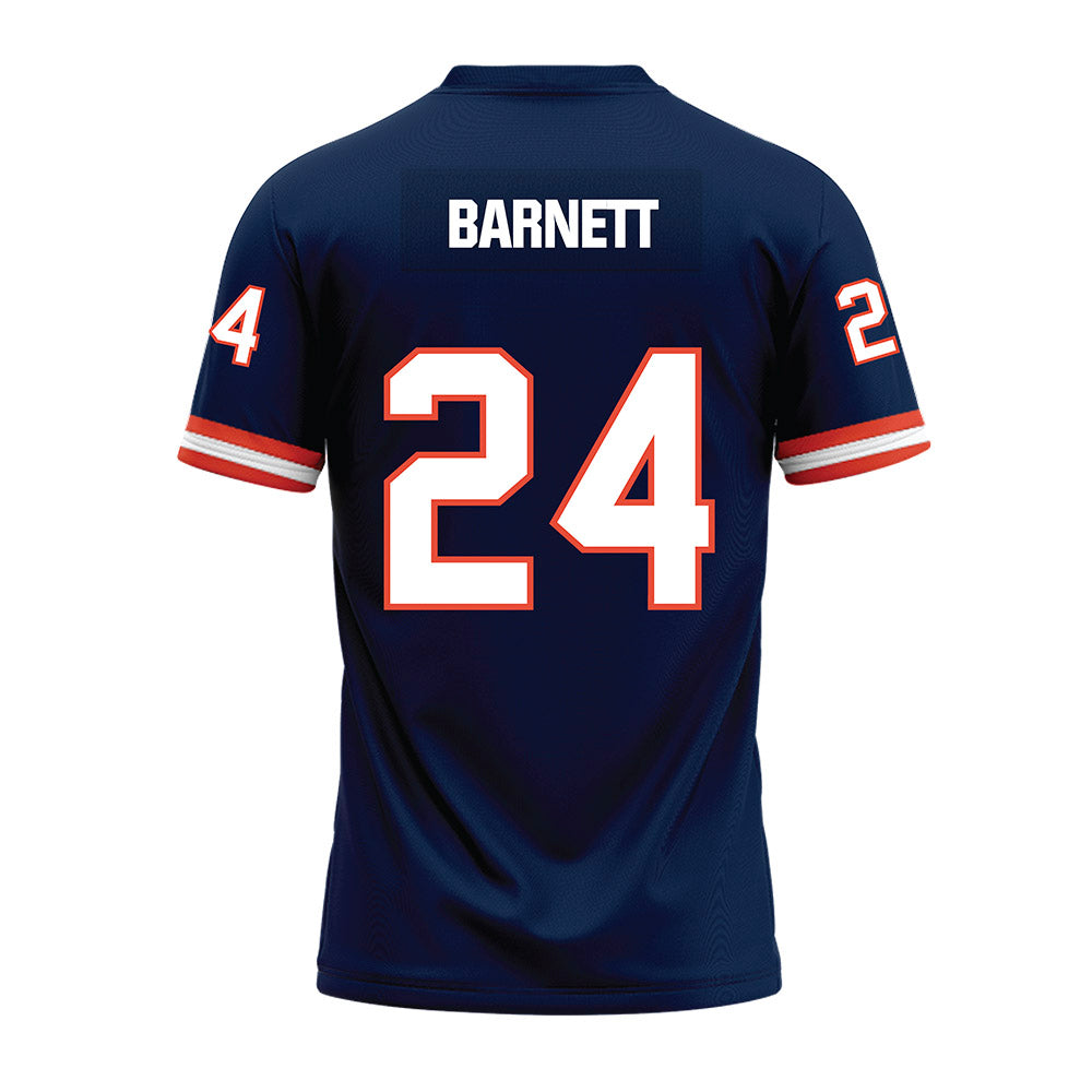 Illinois - NCAA Football : Javari Barnett - Blue Premium Football Jersey-1