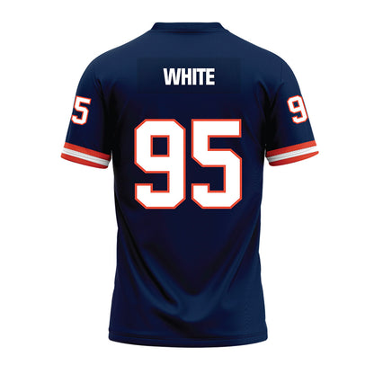 Illinois - NCAA Football : Isaiah White - Blue Premium Football Jersey-1