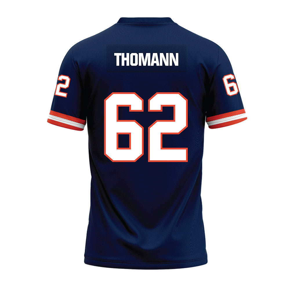 Illinois - NCAA Football : Casey Thomann - Blue Premium Football Jersey-1