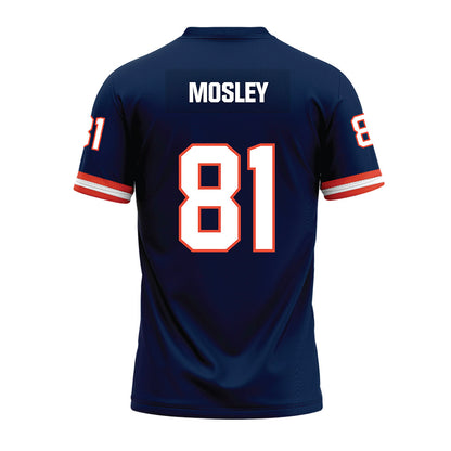 Illinois - NCAA Football : Leslie Mosley - Blue Premium Football Jersey-1