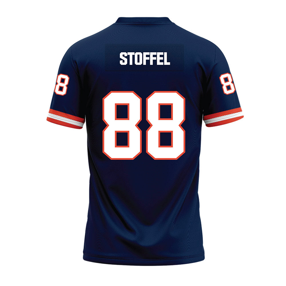 Illinois - NCAA Football : Davin Stoffel - Blue Premium Football Jersey-1