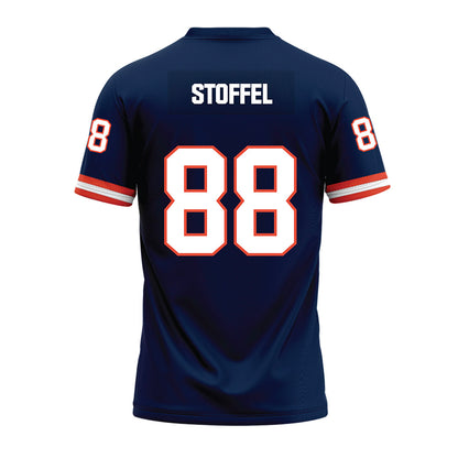 Illinois - NCAA Football : Davin Stoffel - Blue Premium Football Jersey-1