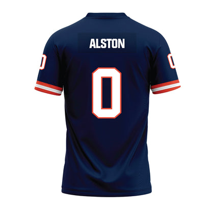 Illinois - NCAA Football : Kenyon Alston - Blue Premium Football Jersey-1