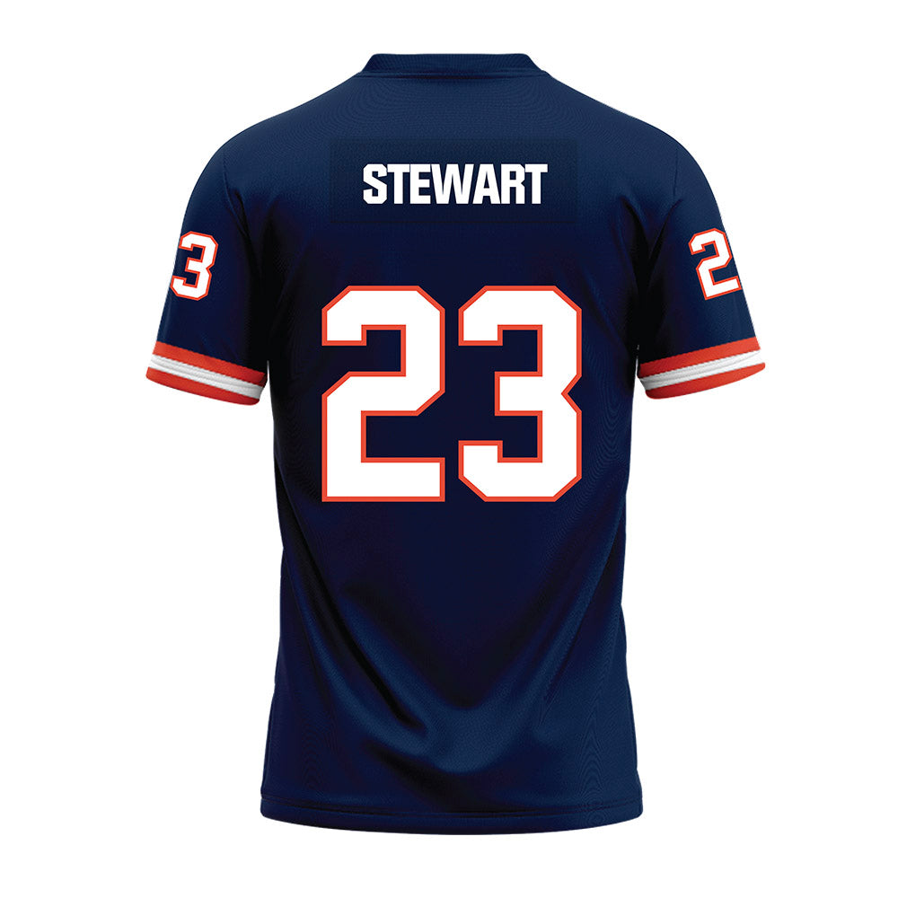 Illinois - NCAA Football : Jaylen Stewart - Blue Premium Football Jersey-1