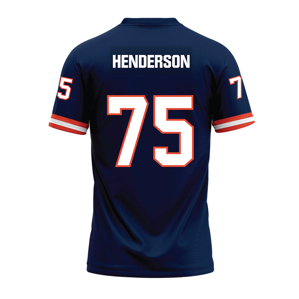 Illinois - NCAA Football : Brandon Henderson - Blue Premium Football Jersey