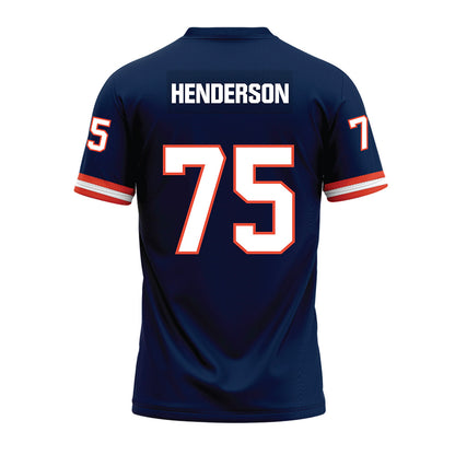 Illinois - NCAA Football : Brandon Henderson - Blue Premium Football Jersey