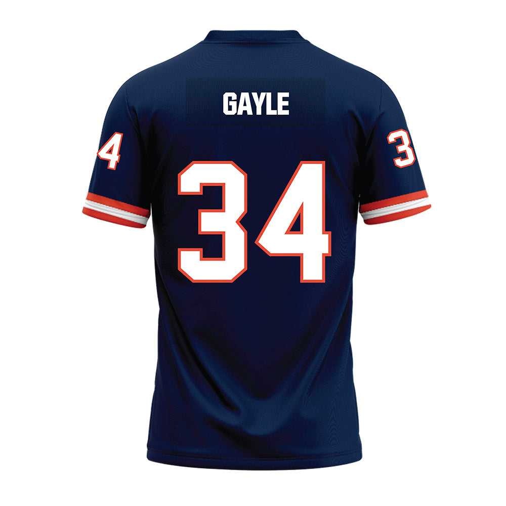 Illinois - NCAA Football : Erik Gayle - Blue Premium Football Jersey-1