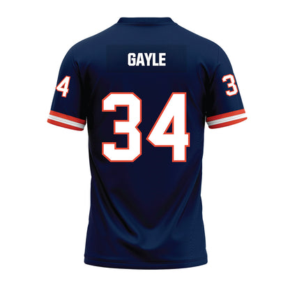 Illinois - NCAA Football : Erik Gayle - Blue Premium Football Jersey-1