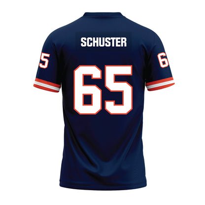 Illinois - NCAA Football : Dezmond Schuster - Blue Premium Football Jersey-1