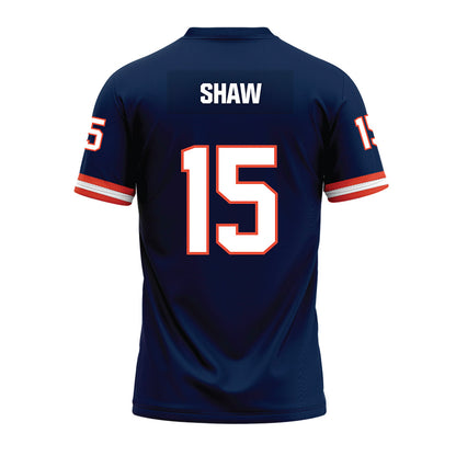Illinois - NCAA Football : Kingston Shaw - Blue Premium Football Jersey-1