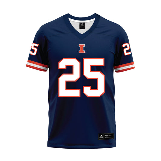 Illinois - NCAA Football : Nelsyn Wheeler - Blue Premium Football Jersey-0