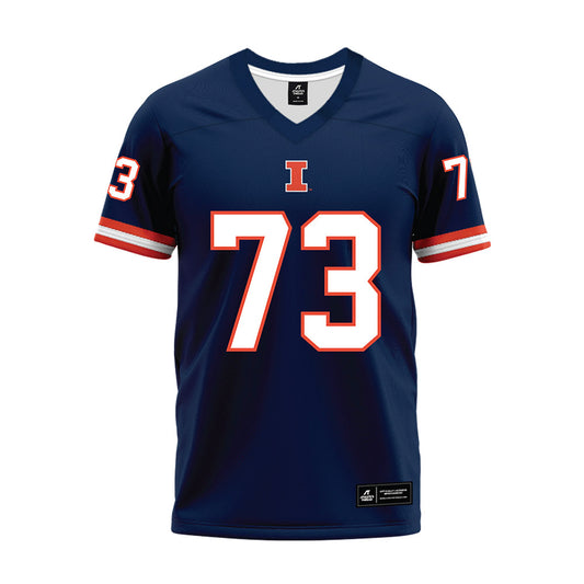 Illinois - NCAA Football : Josh Gesky - Blue Premium Football Jersey