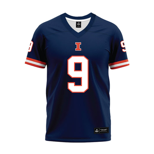 Illinois - NCAA Football : Lavon Williams - Blue Premium Football Jersey-0