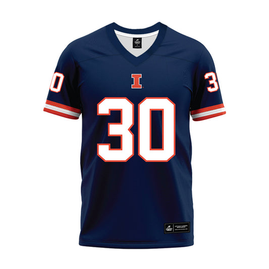 Illinois - NCAA Football : Antwon Hayden - Blue Premium Football Jersey-0