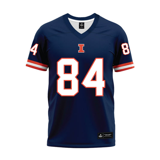 Illinois - NCAA Football : Grant Smith - Blue Premium Football Jersey-0