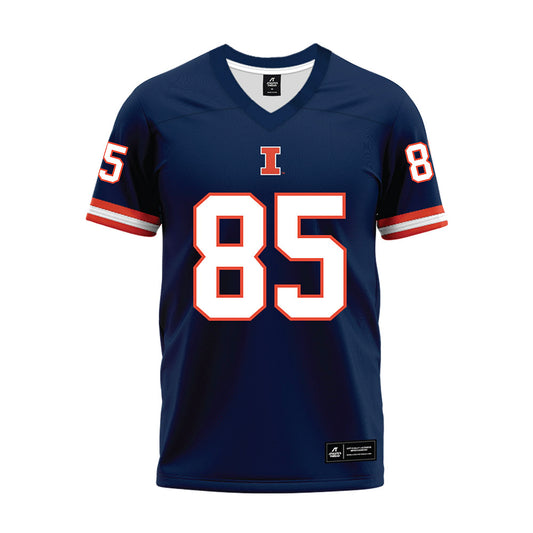 Illinois - NCAA Football : Will Vala III - Blue Premium Football Jersey-0
