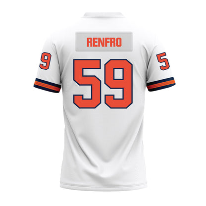 Illinois - NCAA Football : Jake Renfro - White Premium Football Jersey-1