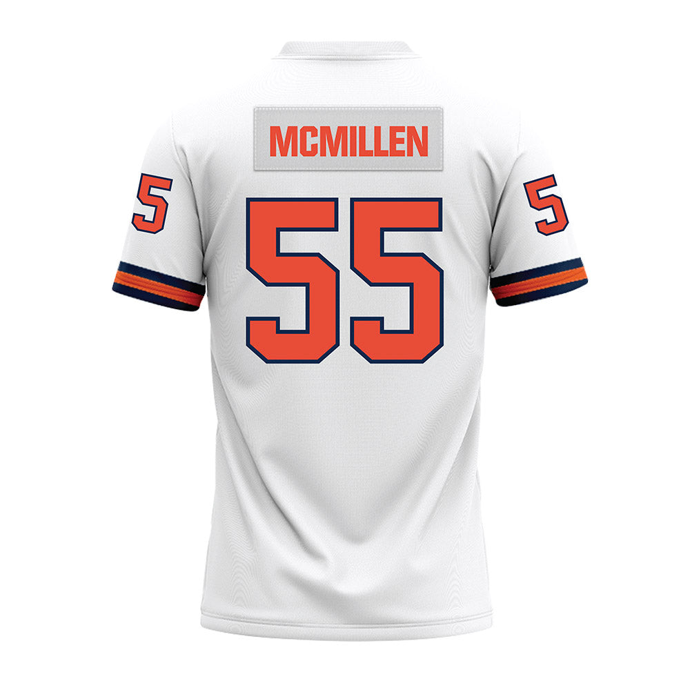 Illinois - NCAA Football : TJ McMillen - White Premium Football Jersey-1