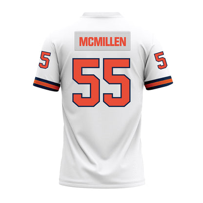 Illinois - NCAA Football : TJ McMillen - White Premium Football Jersey-1