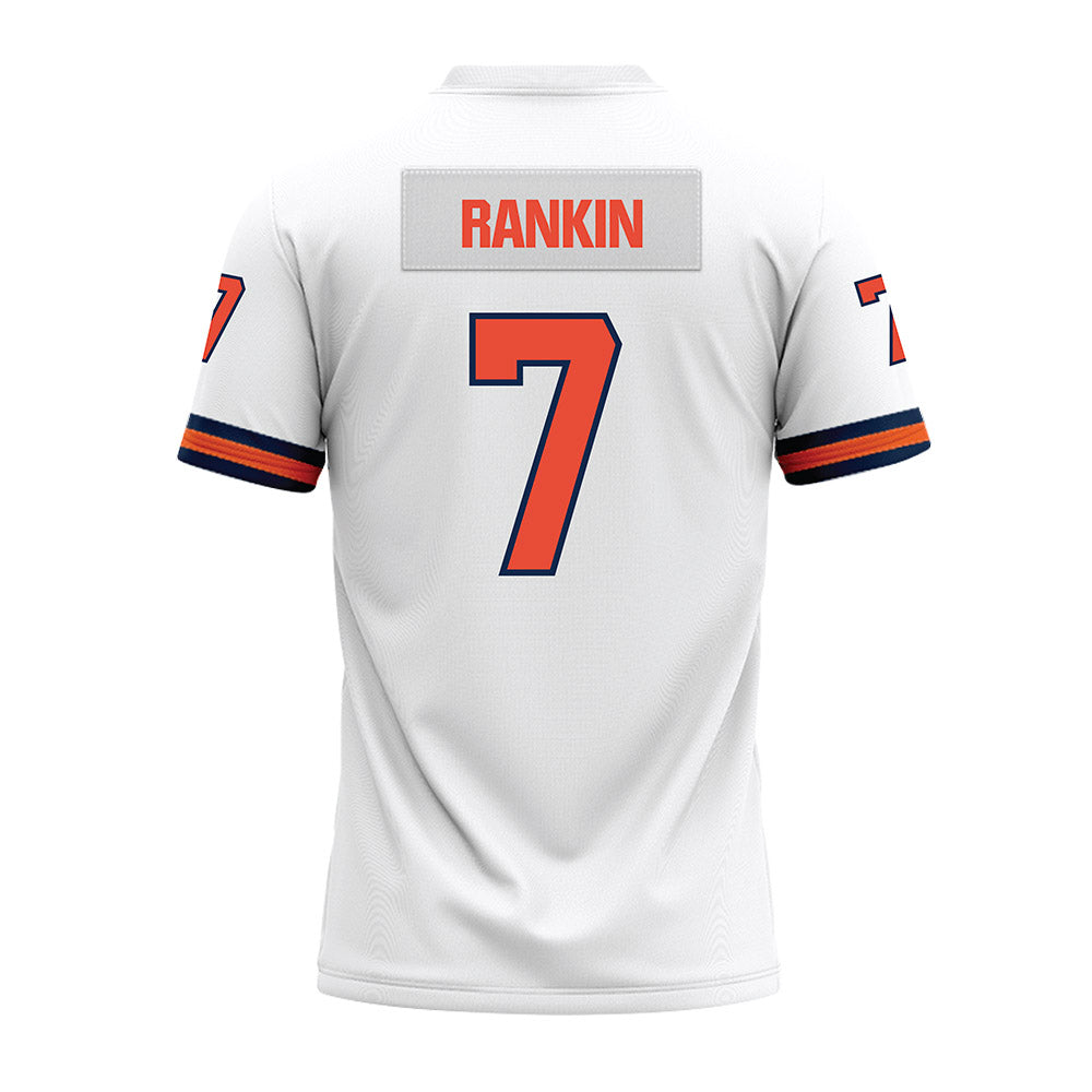Illinois - NCAA Football : Nasir Rankin - White Premium Football Jersey-1