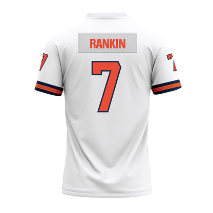 Illinois - NCAA Football : Nasir Rankin - White Premium Football Jersey-1