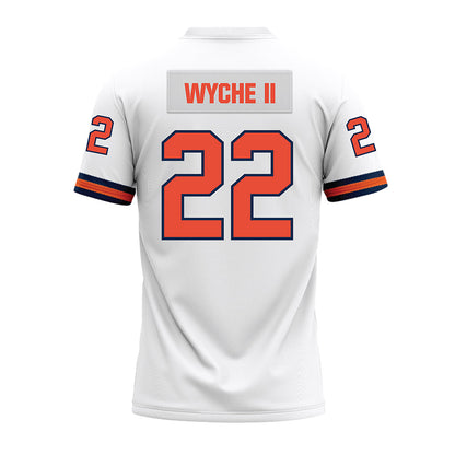 Illinois - NCAA Football : Cedric Wyche II - White Premium Football Jersey-1