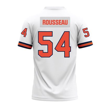 Illinois - NCAA Football : Griffin Rousseau - White Premium Football Jersey-1