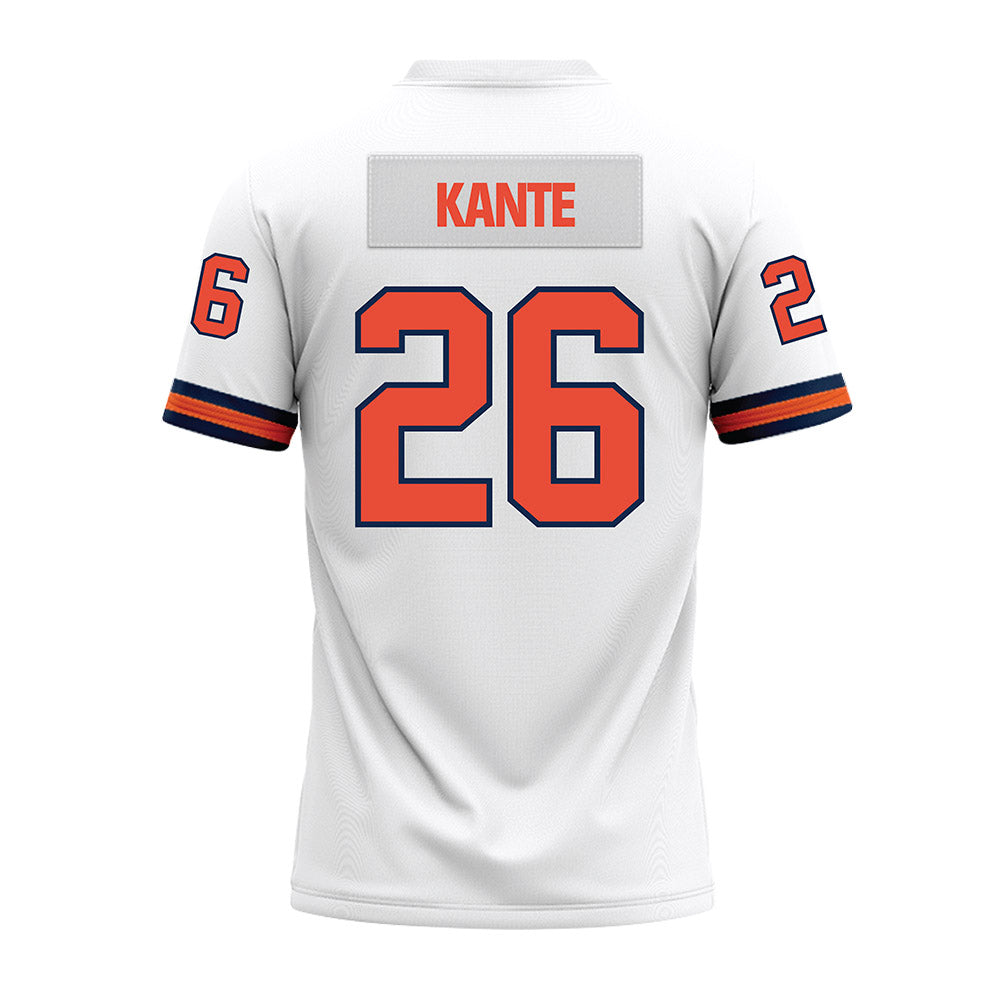 Illinois - NCAA Football : Ismael Kante - White Premium Football Jersey-1