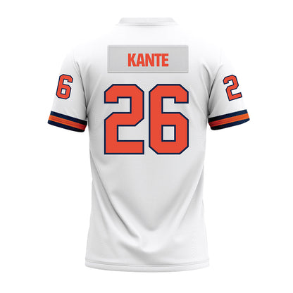 Illinois - NCAA Football : Ismael Kante - White Premium Football Jersey-1