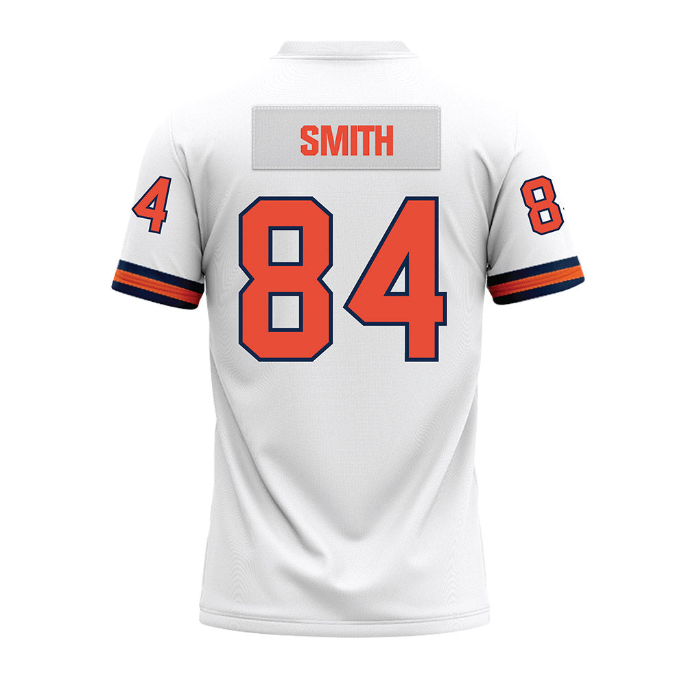 Illinois - NCAA Football : Grant Smith - White Premium Football Jersey-1