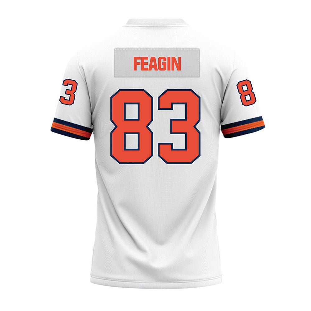 Illinois - NCAA Football : Kaden Feagin - White Premium Football Jersey-1