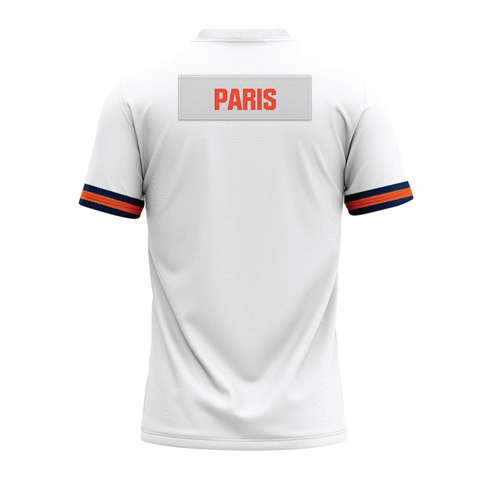 Illinois - NCAA Football : Jack Paris - White Premium Football Jersey-1