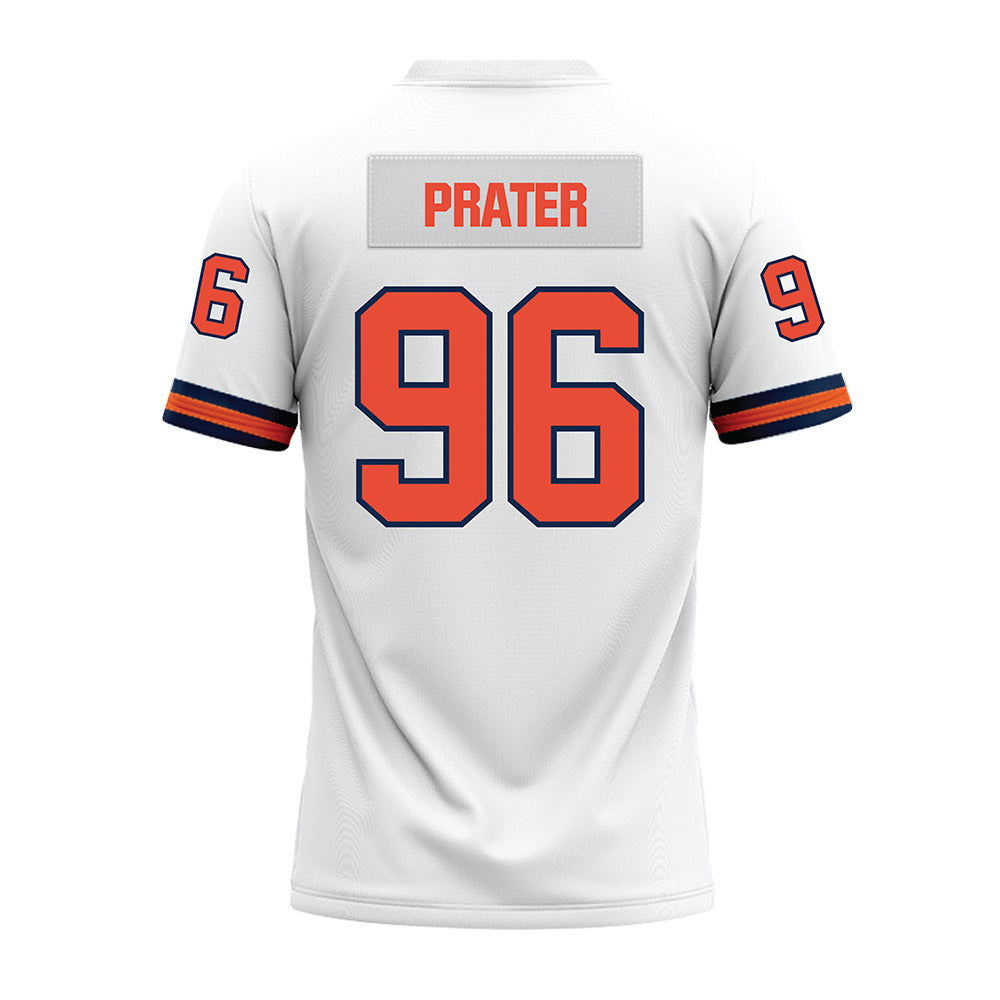 Illinois - NCAA Football : Darrell Prater - White Premium Football Jersey-1