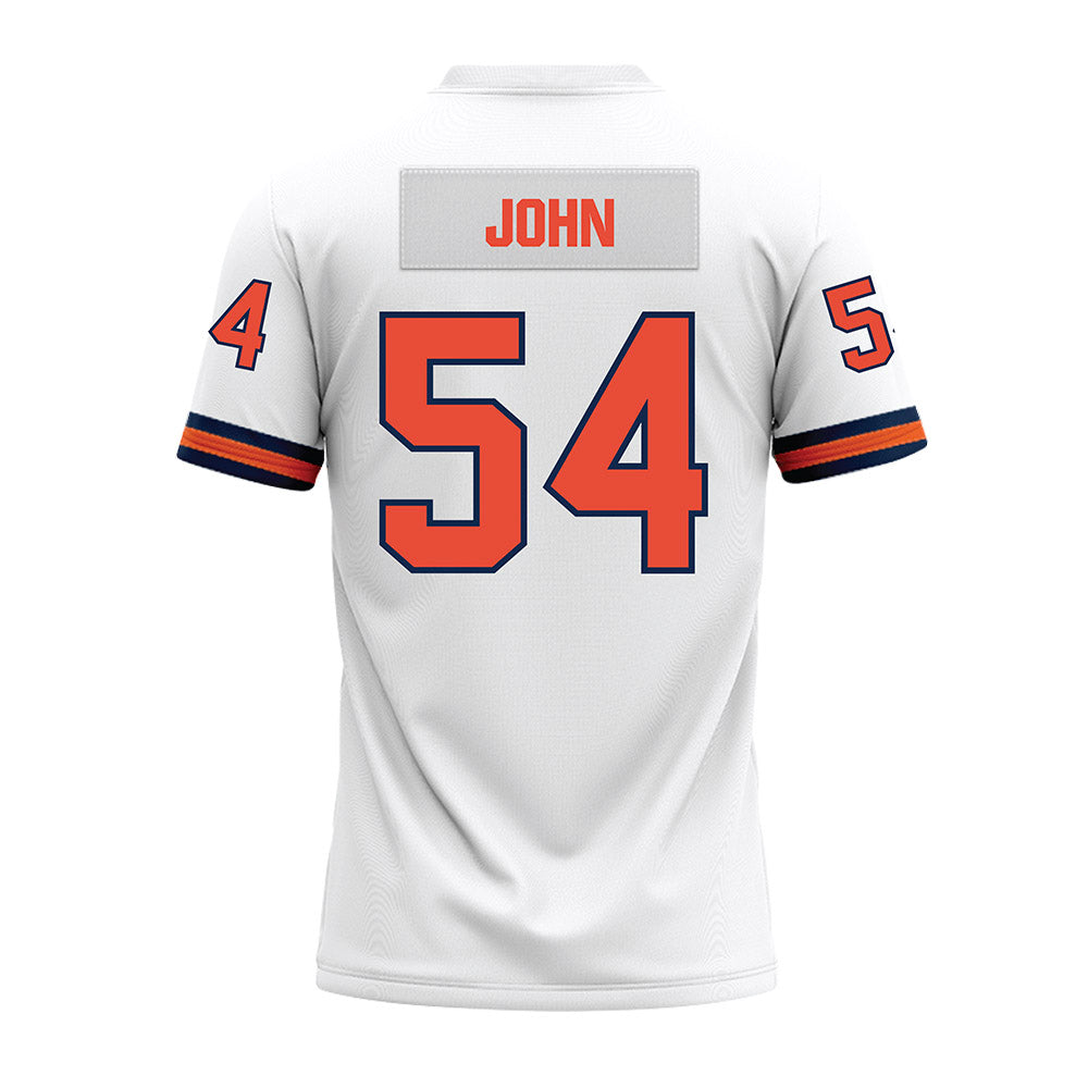 Illinois - NCAA Football : Demetrius John - White Premium Football Jersey