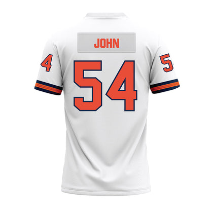 Illinois - NCAA Football : Demetrius John - White Premium Football Jersey