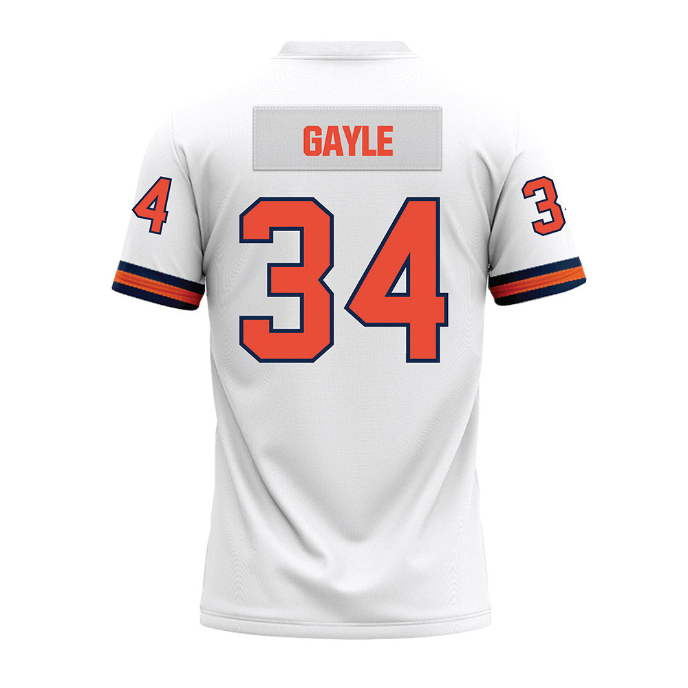 Illinois - NCAA Football : Erik Gayle - White Premium Football Jersey-1