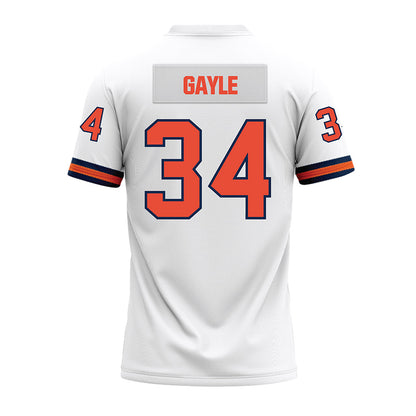 Illinois - NCAA Football : Erik Gayle - White Premium Football Jersey-1