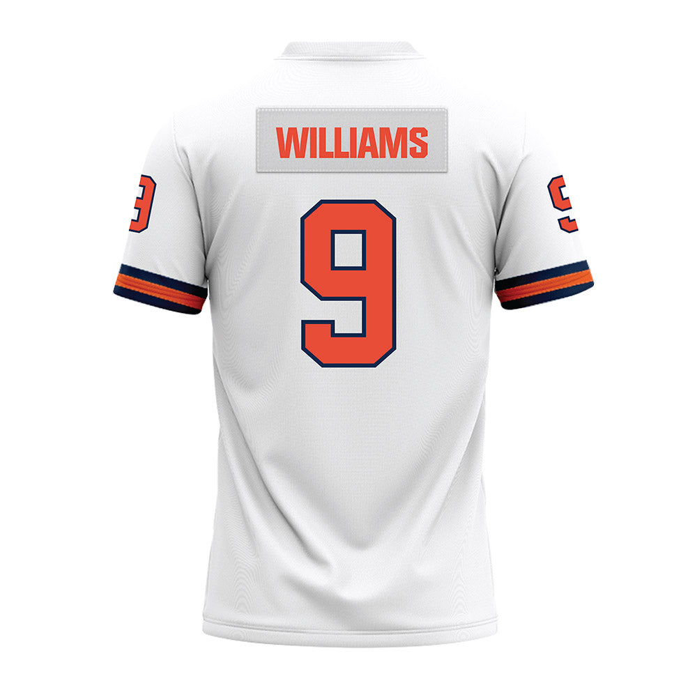 Illinois - NCAA Football : Lavon Williams - White Premium Football Jersey-1