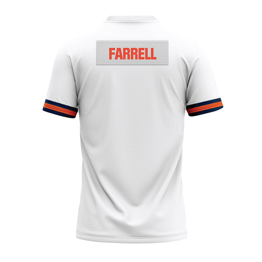 Illinois - NCAA Football : Logan Farrell - White Premium Football Jersey-1