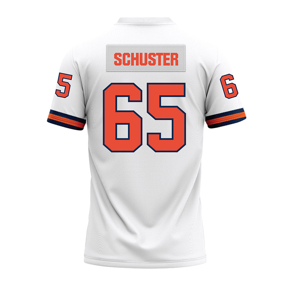Illinois - NCAA Football : Dezmond Schuster - White Premium Football Jersey-1