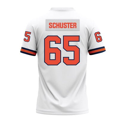 Illinois - NCAA Football : Dezmond Schuster - White Premium Football Jersey-1