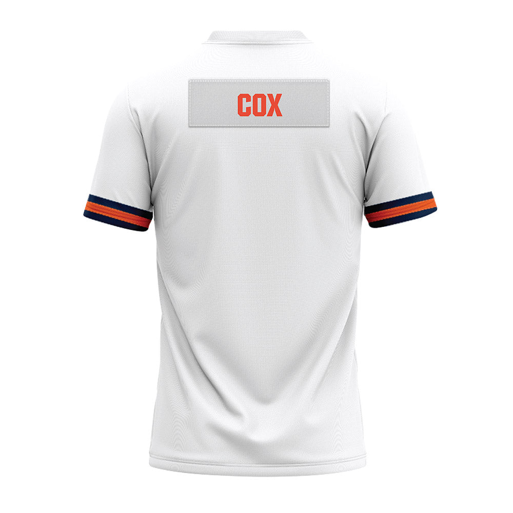 Illinois - NCAA Football : Tywan Cox - White Premium Football Jersey-1