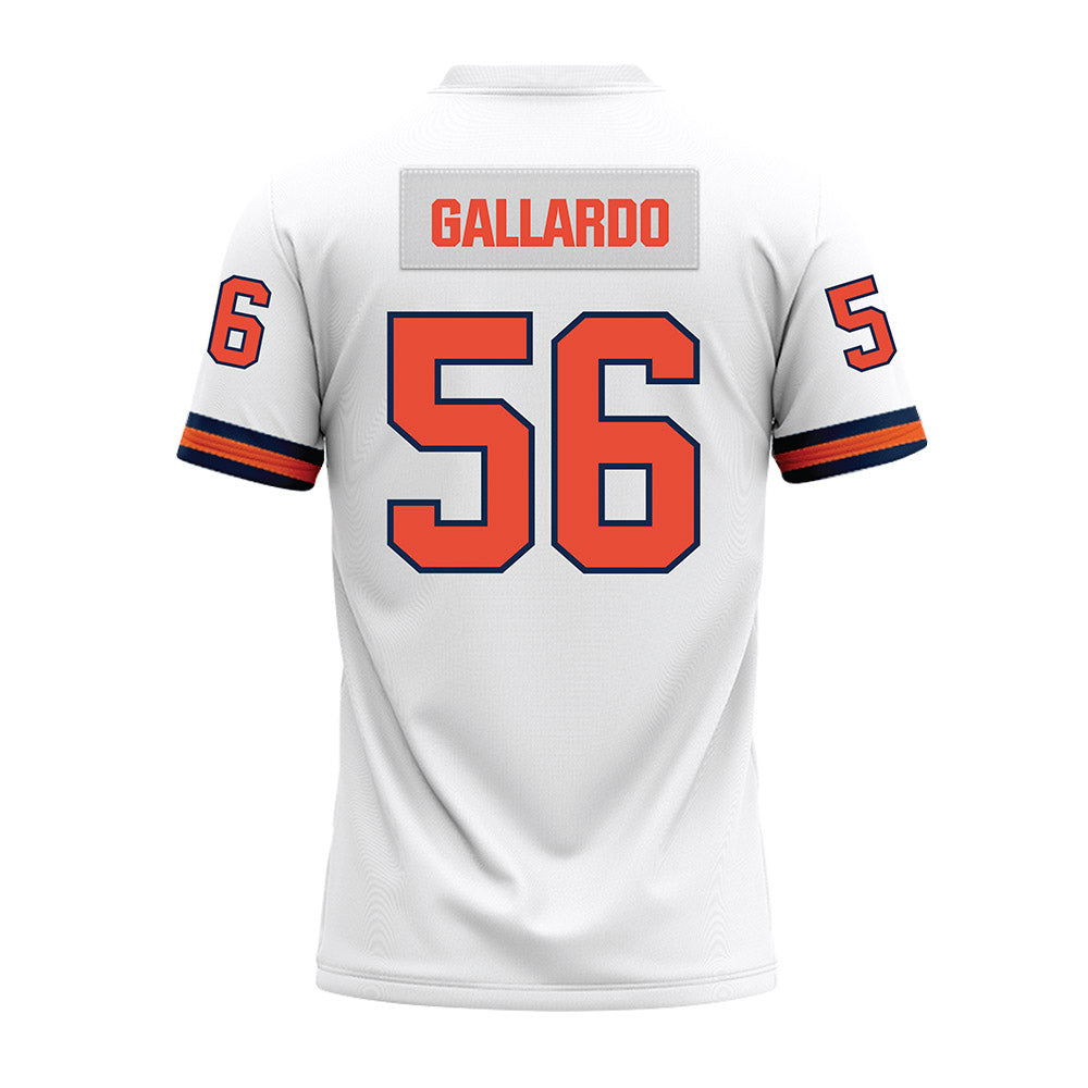 Illinois - NCAA Football : Guillermo Gallardo - White Premium Football Jersey