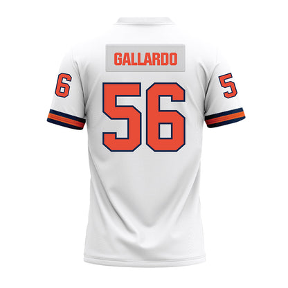 Illinois - NCAA Football : Guillermo Gallardo - White Premium Football Jersey